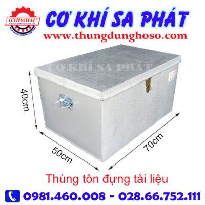 Thùng tôn đựng tài liệu KT 70cm x 50cm x 40cm