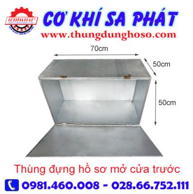 Thùng đựng hồ sơ mở nắp trước kt 70cm x 50cm x 50cm