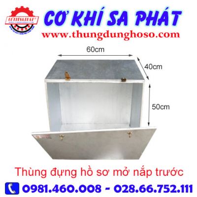 Thùng tôn đựng tài liệu mở cửa trước kt 60cm x 40cm x 50cm